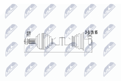 Wał napędowy NTY NPW-RE-003