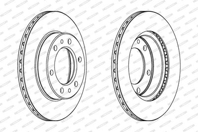 BREMSSCHEIBE FERODO DDF347 1