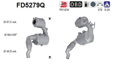 FILTRU FUNINGINE/PARTICULE SIST.DE ESAPAMENT
