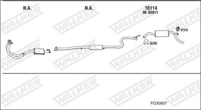 SISTEM DE ESAPAMENT WALKER FO30607