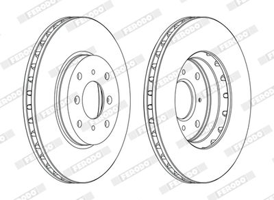 BREMSSCHEIBE FERODO DDF1119C