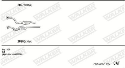 Изпускателна система WALKER ADK008944FC