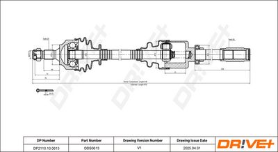 ANTRIEBSWELLE DR!VE+ DP2110100613
