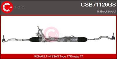 CASCO CSB71126GS Рулевая рейка  для RENAULT LAGUNA (Рено Лагуна)