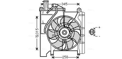 VENTILATOR RADIATOR AVA QUALITY COOLING TO7553