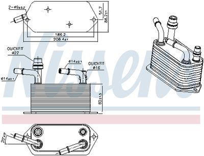 ÖLKüHLER AUTOMATIKGETRIEBE NISSENS 91283 5
