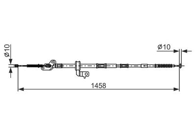 Тросик, cтояночный тормоз BOSCH 1 987 482 904 для TOYOTA RAV 4