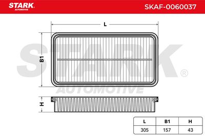 въздушен филтър STARK SKAF-0060037