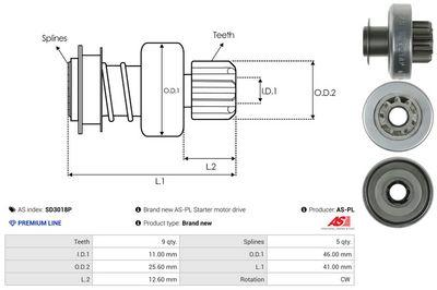 CUPLAJ UNISENS DEMAROR AS-PL SD3018P 3