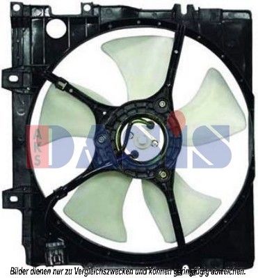 Вентилятор, охлаждение двигателя AKS DASIS 358001N для SUBARU LEGACY