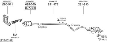 Układ wydechowy BOSAL SYS05329