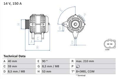 Генератор 0 986 082 340