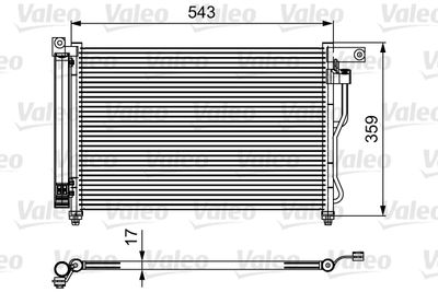 VALEO Condensor, airconditioning (814115)