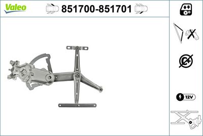 стъклоподемник VALEO 851700