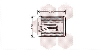 VAN WEZEL 82006119 Радиатор печки  для HYUNDAI XG (Хендай Xг)