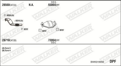 Изпускателна система WALKER BWK019950