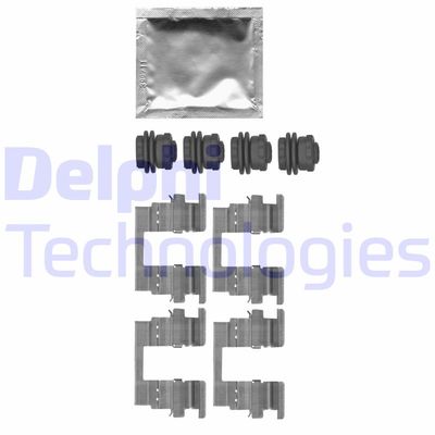 Комплектующие, колодки дискового тормоза DELPHI LX0666 для OPEL MOKKA