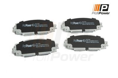 stabdžių trinkelių rinkinys, diskinis stabdys 1B1244 ProfiPower