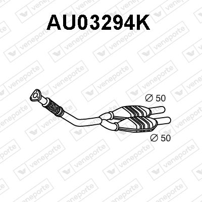 Катализатор VENEPORTE AU03294K для AUDI ALLROAD