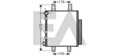 EACLIMA 30C19004 Радиатор кондиционера  для DAIHATSU  (Дайхатсу Тревис)