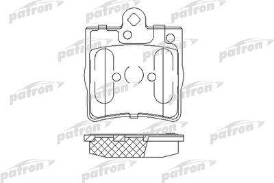 Комплект тормозных колодок, дисковый тормоз PATRON PBP1311 для MERCEDES-BENZ SLK