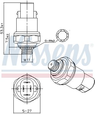 COMUTATOR PRESIUNE AER CONDITIONAT NISSENS 301088 5