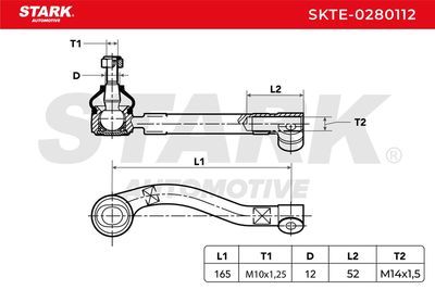 накрайник на напречна кормилна щанга STARK SKTE-0280112
