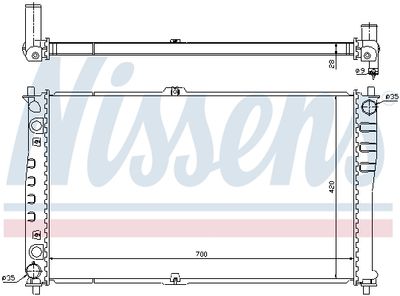 RADIATOR RACIRE MOTOR NISSENS 66618 4