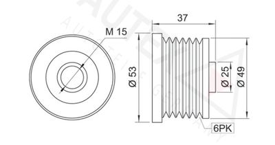 SISTEM ROATA LIBERA GENERATOR AUTEX 621889 1
