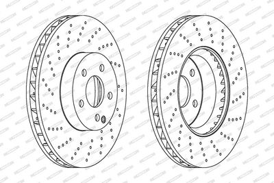 BREMSSCHEIBE FERODO DDF1694C1 1