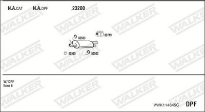 ABGASANLAGE WALKER VWK114845C