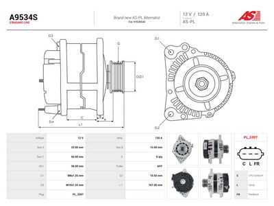Laturi STAR A9534S – HYUNDAI