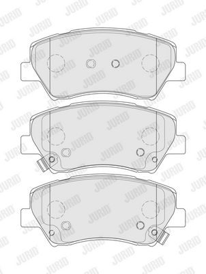 BREMSBELAGSATZ SCHEIBENBREMSE JURID 574257J 2