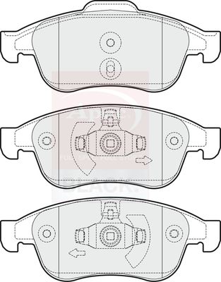APEC Brake Pad Set, disc brake PAD1669B