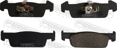 Комплект тормозных колодок, дисковый тормоз FEBEST 2401-LOGIIF для RENAULT LOGAN/STEPWAY