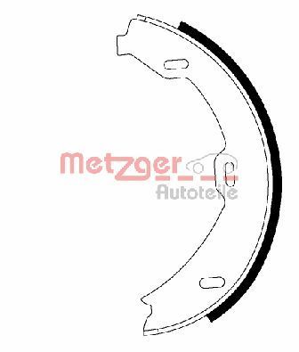 Brake Shoe Set, parking brake MG 978