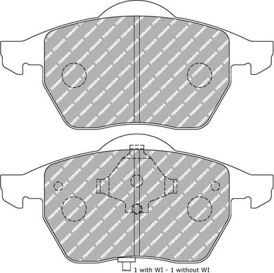 комплект спирачно феродо, дискови спирачки FERODO RACING FDS1463