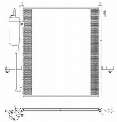 Конденсатор, кондиционер SAKURA Automotive 5321-9803 для MITSUBISHI L200