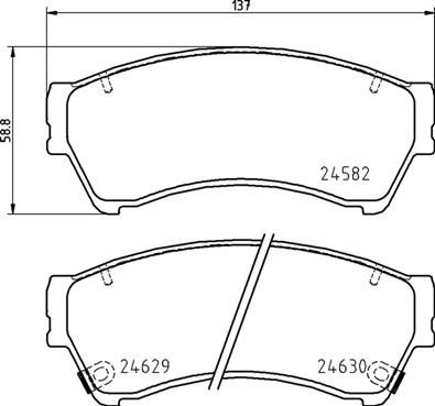 Brake Pad Set, disc brake P 49 060