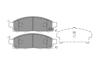 Kavo Parts Комплект тормозных колодок, дисковый тормоз