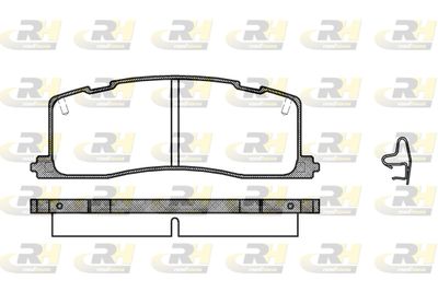 ROADHOUSE 2367.00 Тормозные колодки и сигнализаторы для TOYOTA PREVIA I (_R1_, _R2_) 2.4 4WD (TCR21_, TCR20_)