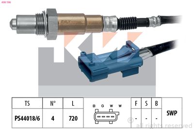 Sonda lambda KW 498 198