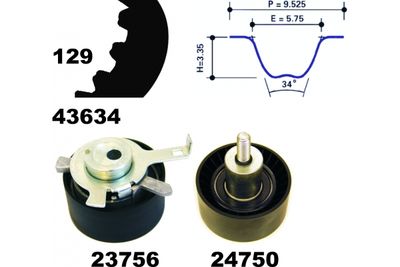 SET CUREA DE DISTRIBUTIE MAPCO 23603