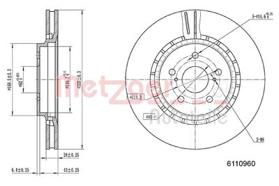 DISC FRANA METZGER AUTOTEILE 6110960 1
