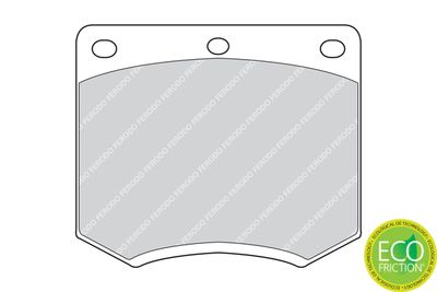 Комплект тормозных колодок, дисковый тормоз FDB167
