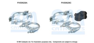 Zestaw montażowy, rura wydechowa BM CATALYSTS FK50629