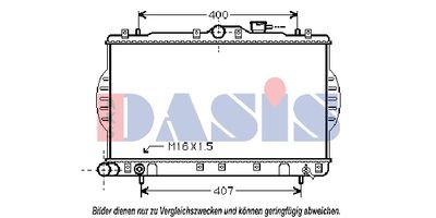 Радиатор, охлаждение двигателя AKS DASIS 560016N для HYUNDAI ACCENT