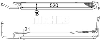 Oljekylare, styrning MAHLE CLC 106 000P