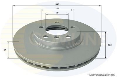 спирачен диск COMLINE ADC1784V