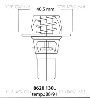 TRISCAN 8620 13091 Термостат  для ROVER 45 (Ровер 45)